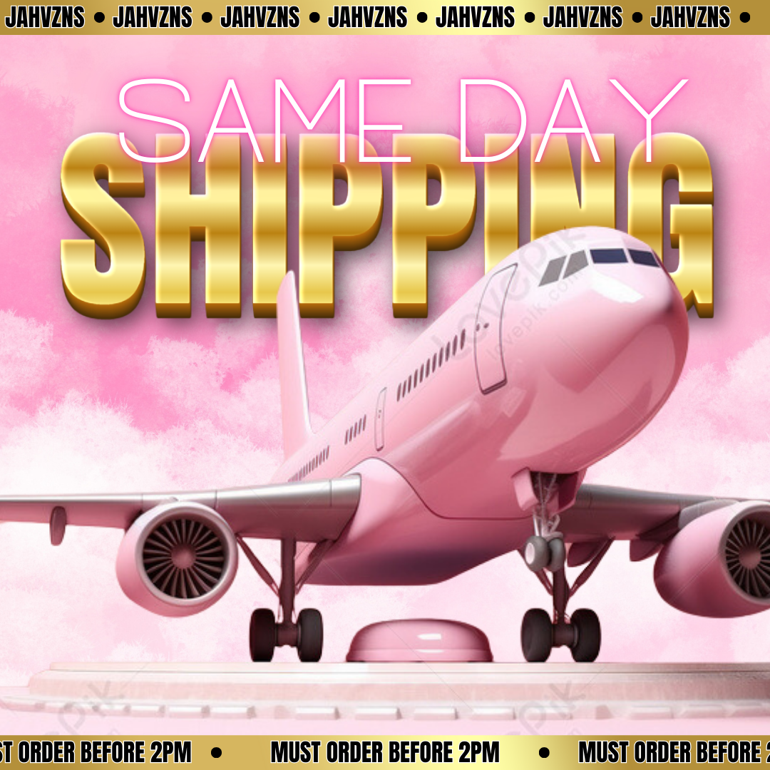 Pink Plane Luxe Same Day - Shipping Flyer