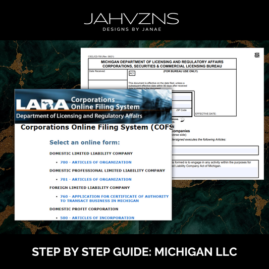 MICHIGAN : How to File for LLC Step by Step