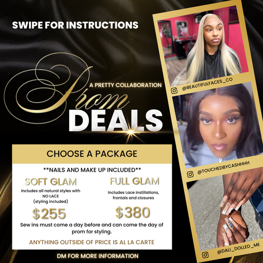 Black and Gold Prom Deals Flyer