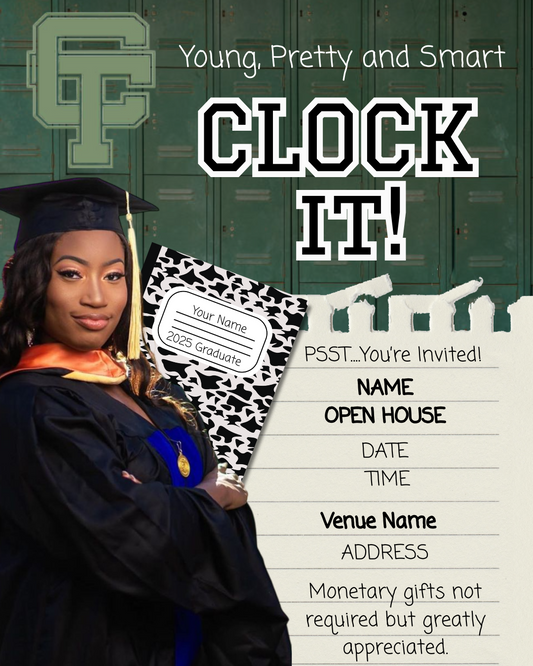 Cass Tech Graduation Flyer | Locker and Composition Notebook Combo