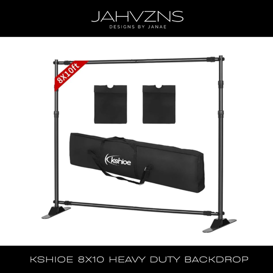 KSHIOE 10X10 ADJUSTABLE HEAVY DUTY BACKDROP