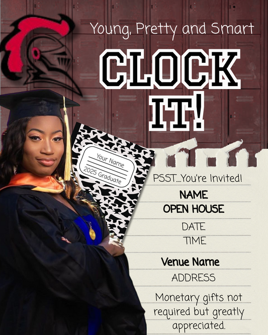 Oak Park Highschool Graduation Flyer | Locker and Composition Notebook Combo