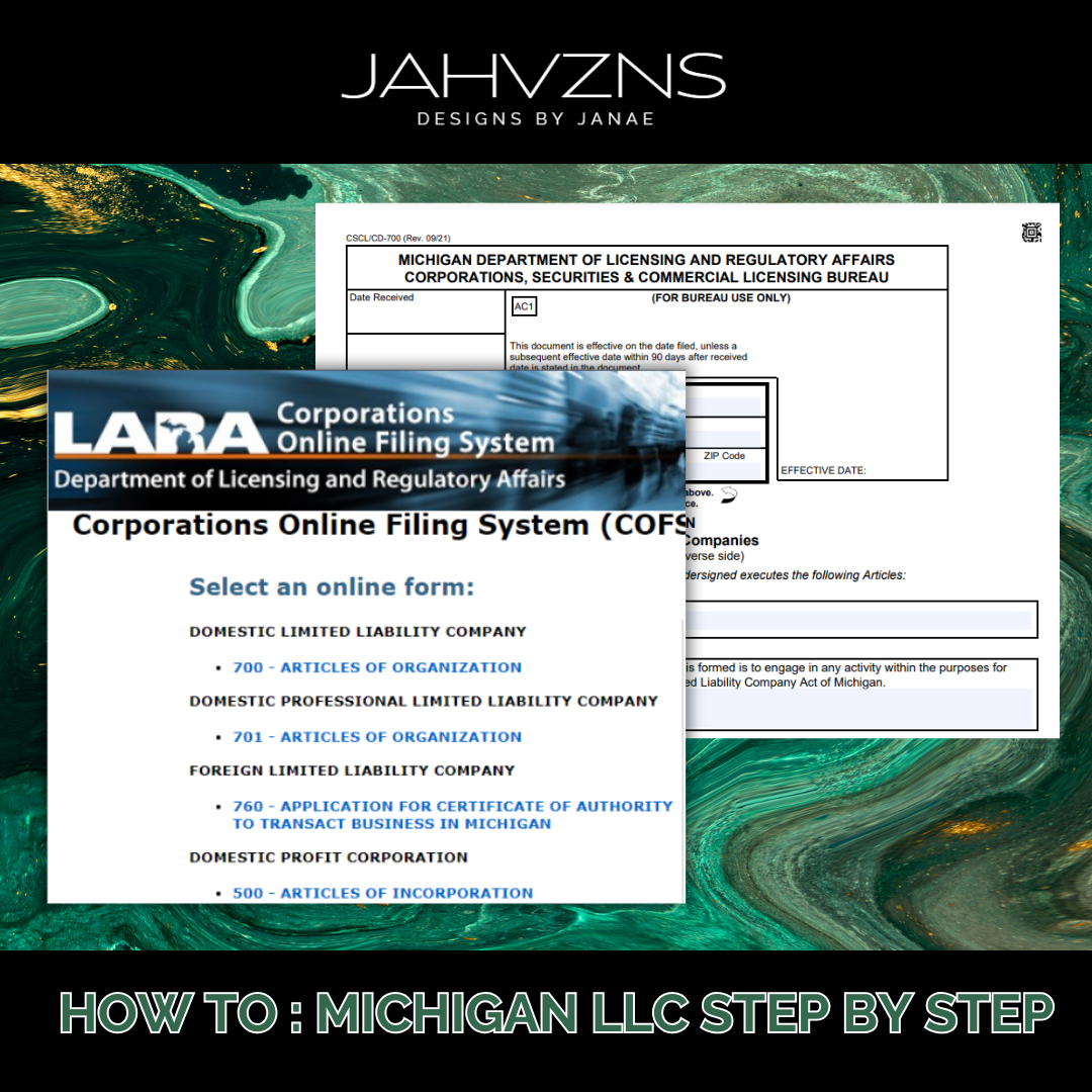 MICHIGAN : How to File for LLC Step by Step